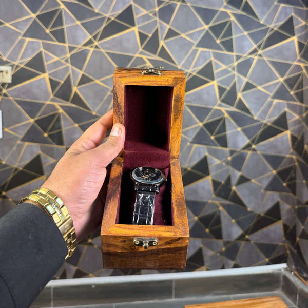 1 slot handmade wooden watch box by WCSPK 
