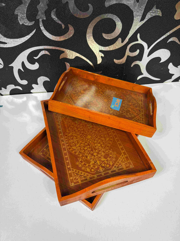 printed tray set